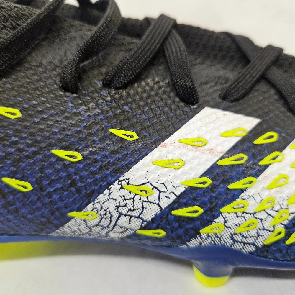 Adidas Predator Freak.3 FG Soccer Cleats FY0610 Black Blue Yellow Mens Size 8